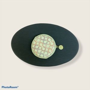 Round Coach Mini Purse/Change Purse New